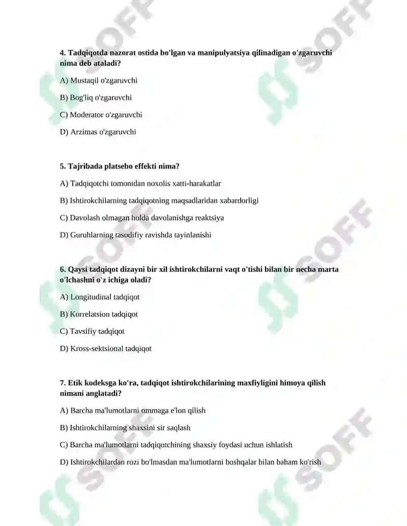 Psixologiya metodlari 2