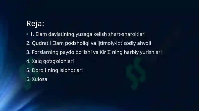 Qadimgi Eron, Elam va Fors davrlari 2