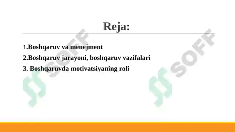 Menejmentning nazariyasoslari 2