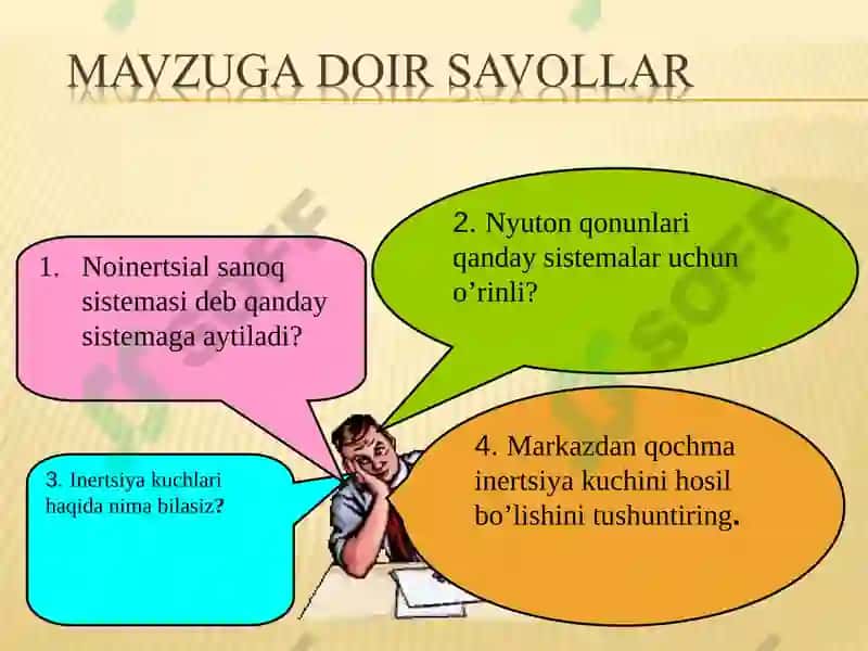 Inersial va Noinertsial sanoqtizimlari 2