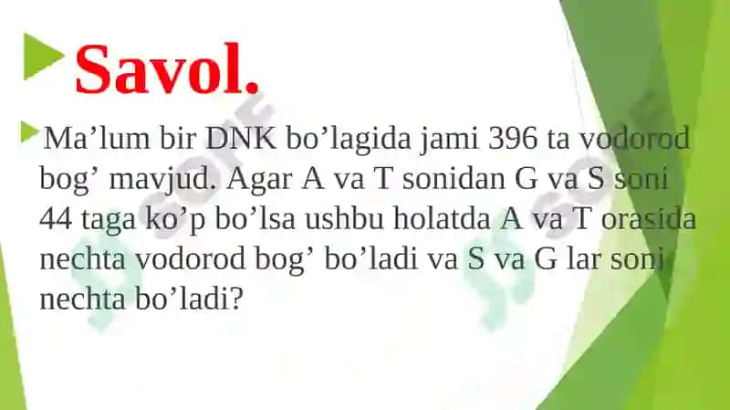 NUKLEIN KISLOTALAR. ULARNING KIMYOVIY TARKIBI 2