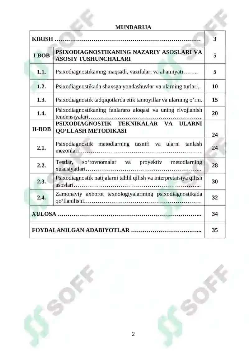Psixodiagnostik Tushunchalar Lug'ati 2