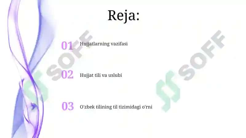 Hujjatlarning vazifasi 2