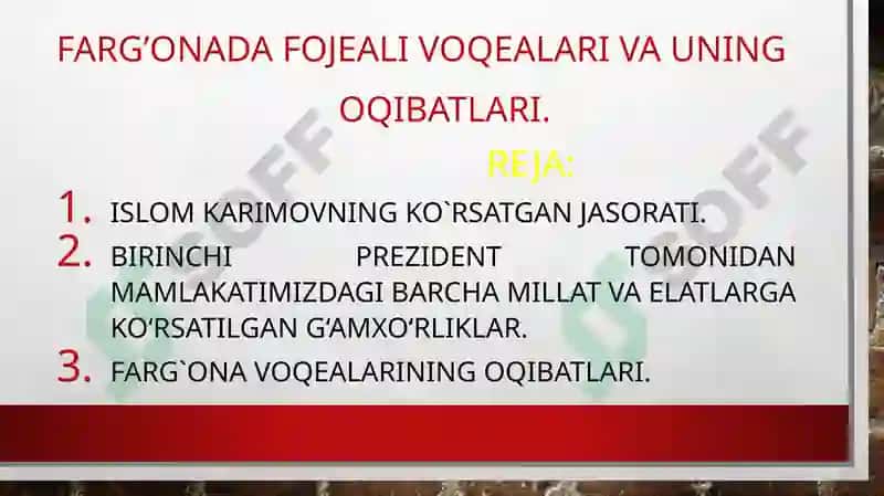Farg’ona voqealari va uning oqibatlari 2