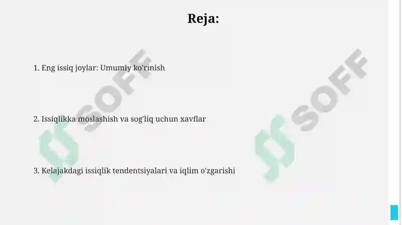 Sayyoramizdagi issiq joylar 2