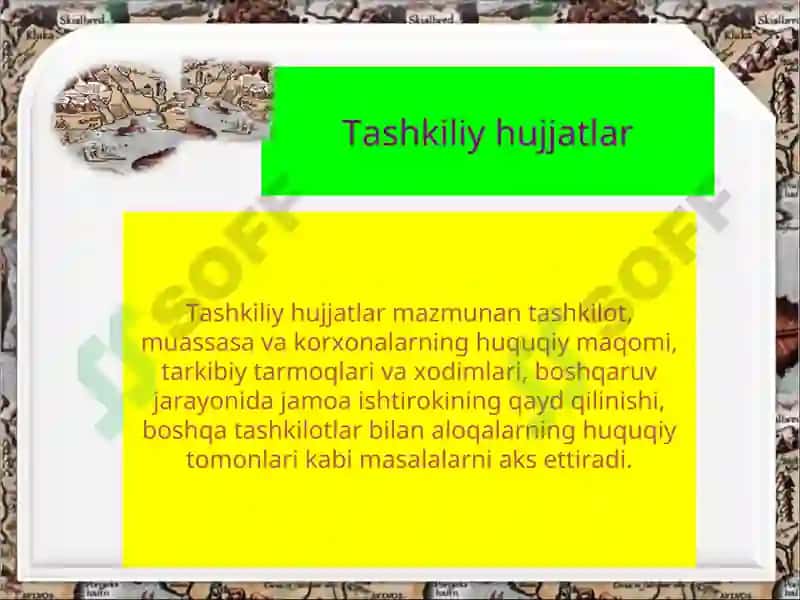 Tashkiliy hujjatlar 2