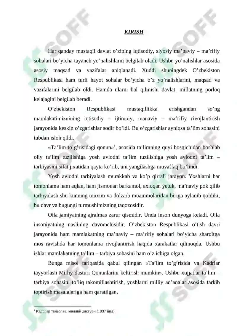 Oila tarbiyasida milliy qadryatlarning ahamiyati 2