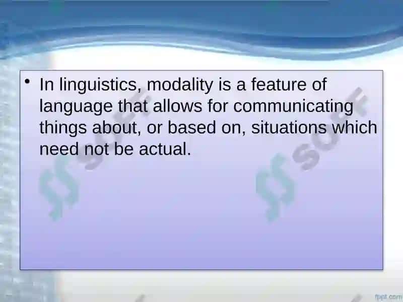 THE PROBLEM OF MODALITY IN ENGLISH 2