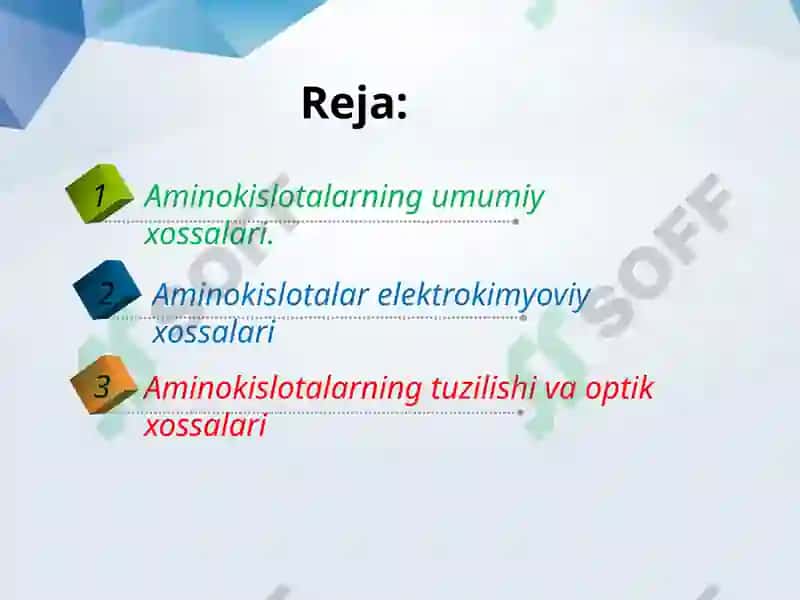 Aminokislotalarning almashinuvi reaksiyalari 2
