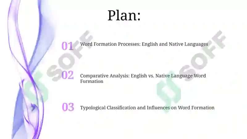 Typology of word formation in English and native languages 2