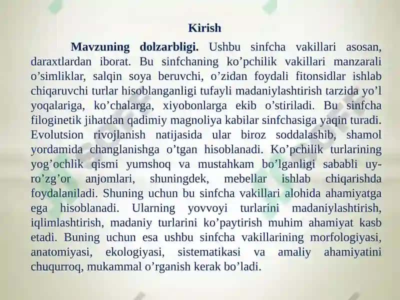 Temirdaraxt kabilarsinfchasi 2