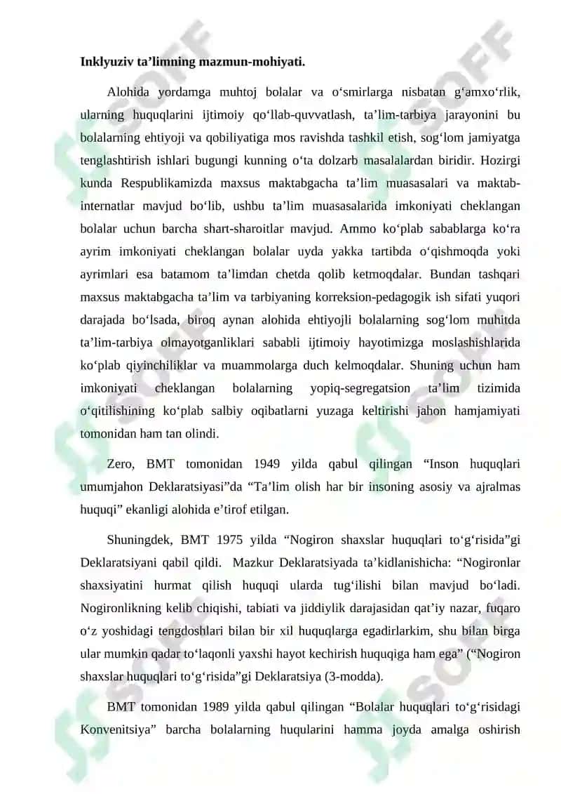Inklyuziv ta'lim texnalogiyasi 2