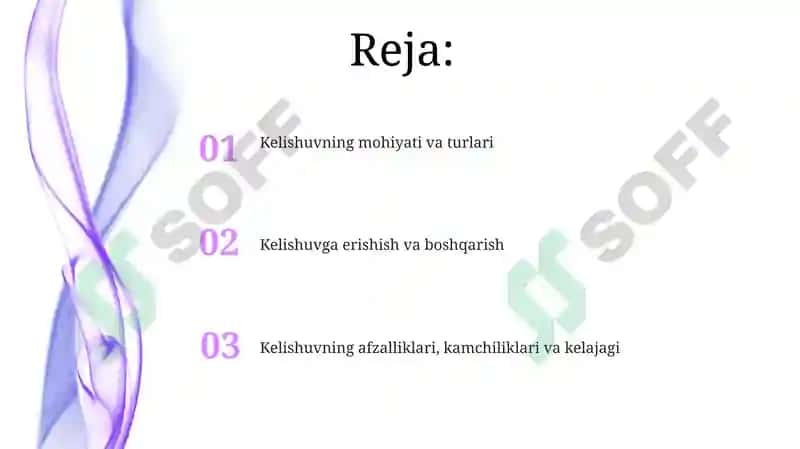 Kelishuvning mohiyati va turlari 2