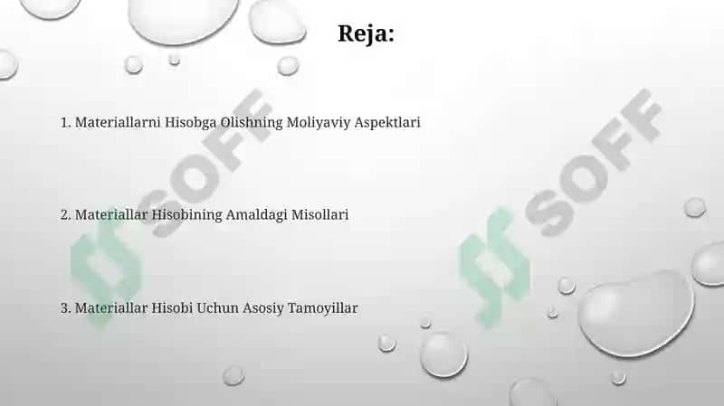 Materiallarni Hisobga Olishning Moliyaviy Aspektlari 2