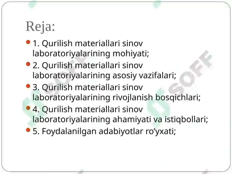 Qurilish materiallari sinov laboratoriyalari 2