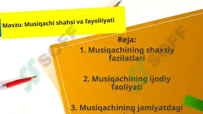 Musiqachi shahsi va fayolliyati 2