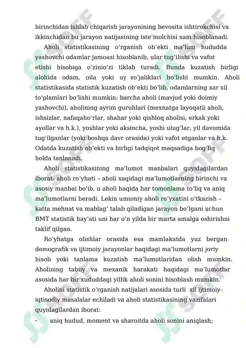 Aholining tabiiy harakati statistikasi 2