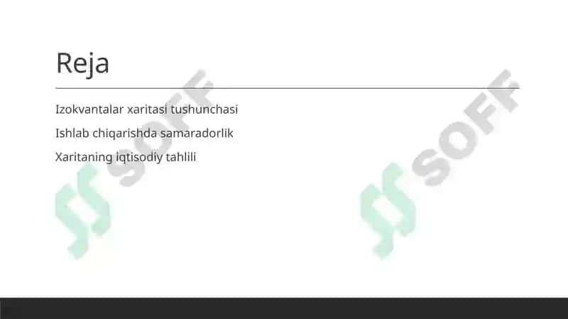 Izokvantalar xaritasi va uning xususiyatlari 2