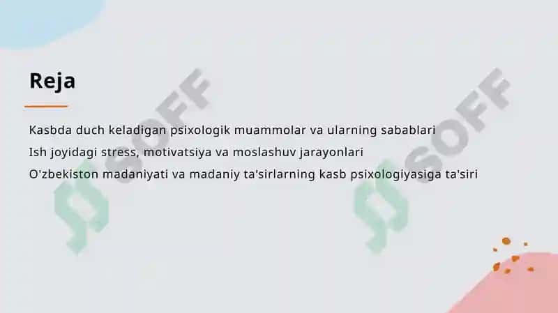 Kasb olamining psixologik muommolari 2