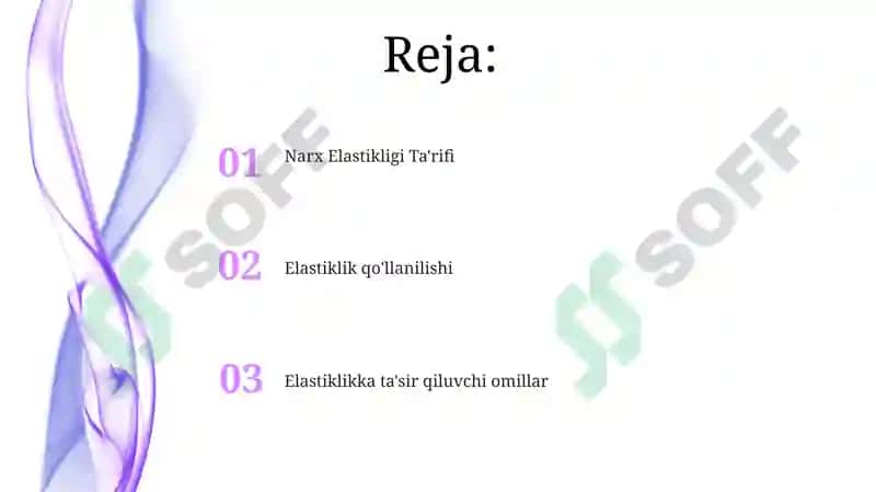 Narx Va daromad elastikligi 2