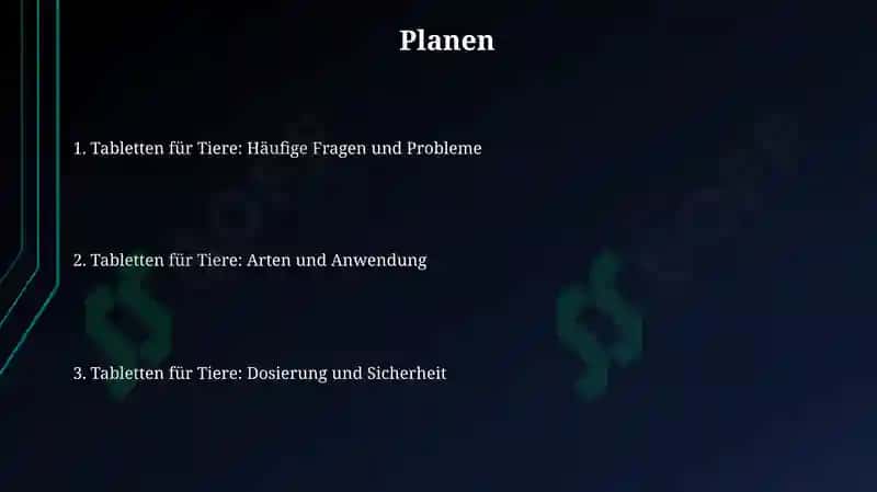 Tabletten für Tiere 2