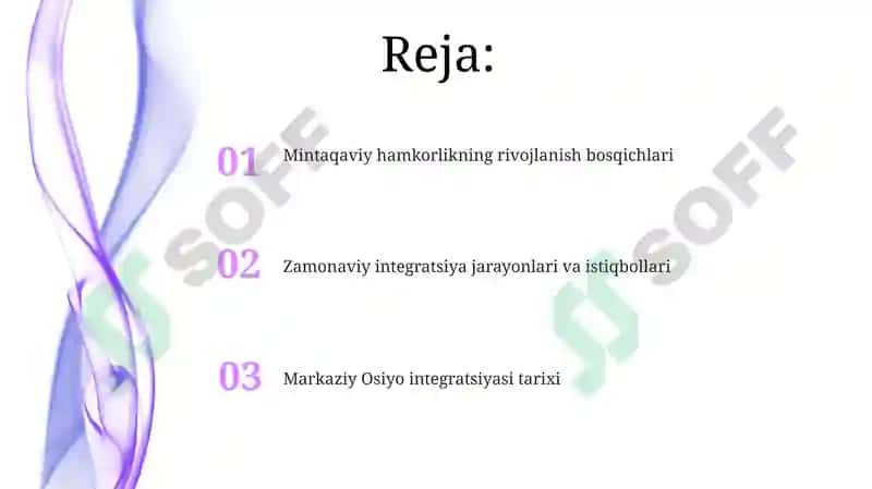 Markaziy Osiyo integratsiyasi va tarixi 2