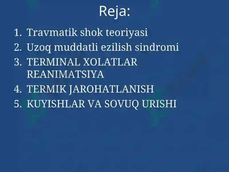 Travmatik shok 2