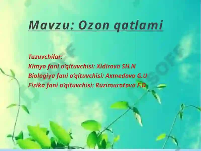 Tabiiy fanlar metod birlashmasi 2