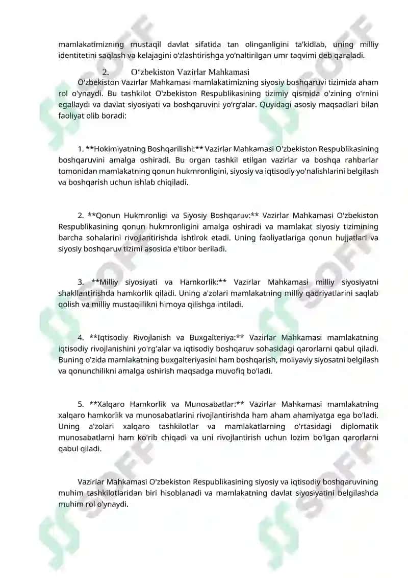 O‘zbekiston Respublikasining tashkil etilishi 2