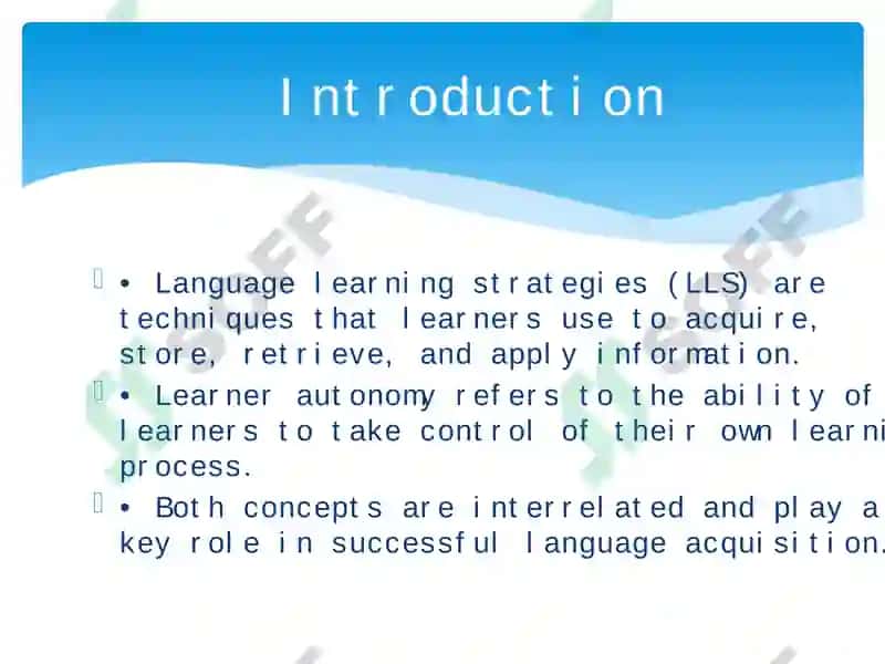 Language Learning Strategies and Learner Autonomy 2