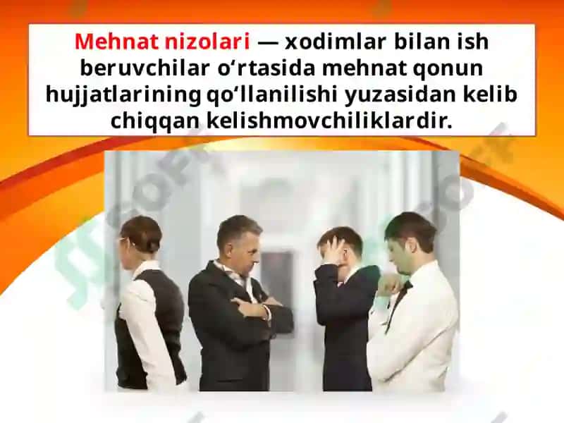 Mehnat nizolari va ularni hal etish tartibi 2