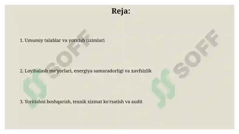 Ishlab chiqarish ob’yektlarini yoritish 2