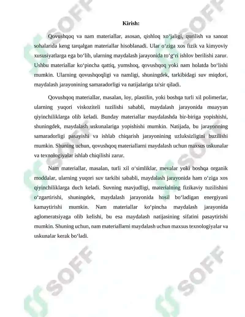Maydalagichlar turlari 2