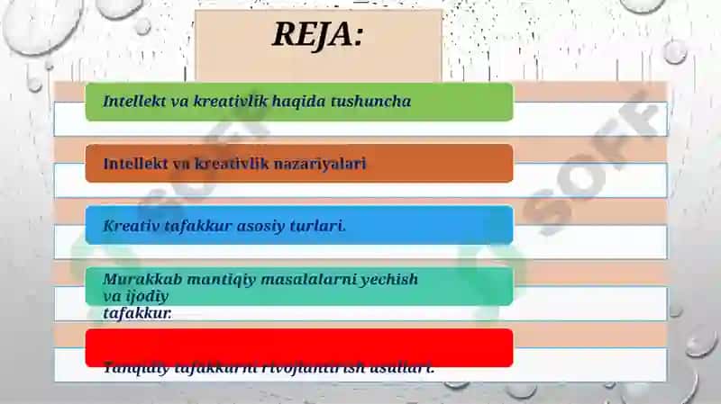 INTELLEKT VA KREATIVLIK 2
