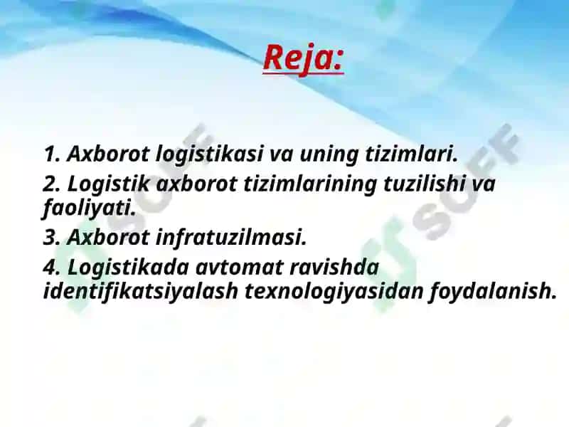 Axborot logistikasi 2