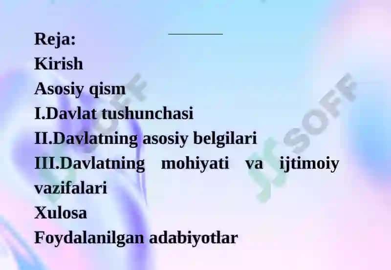 DAVLATNING TUSHUNCHASI VA MOHIYATI 2