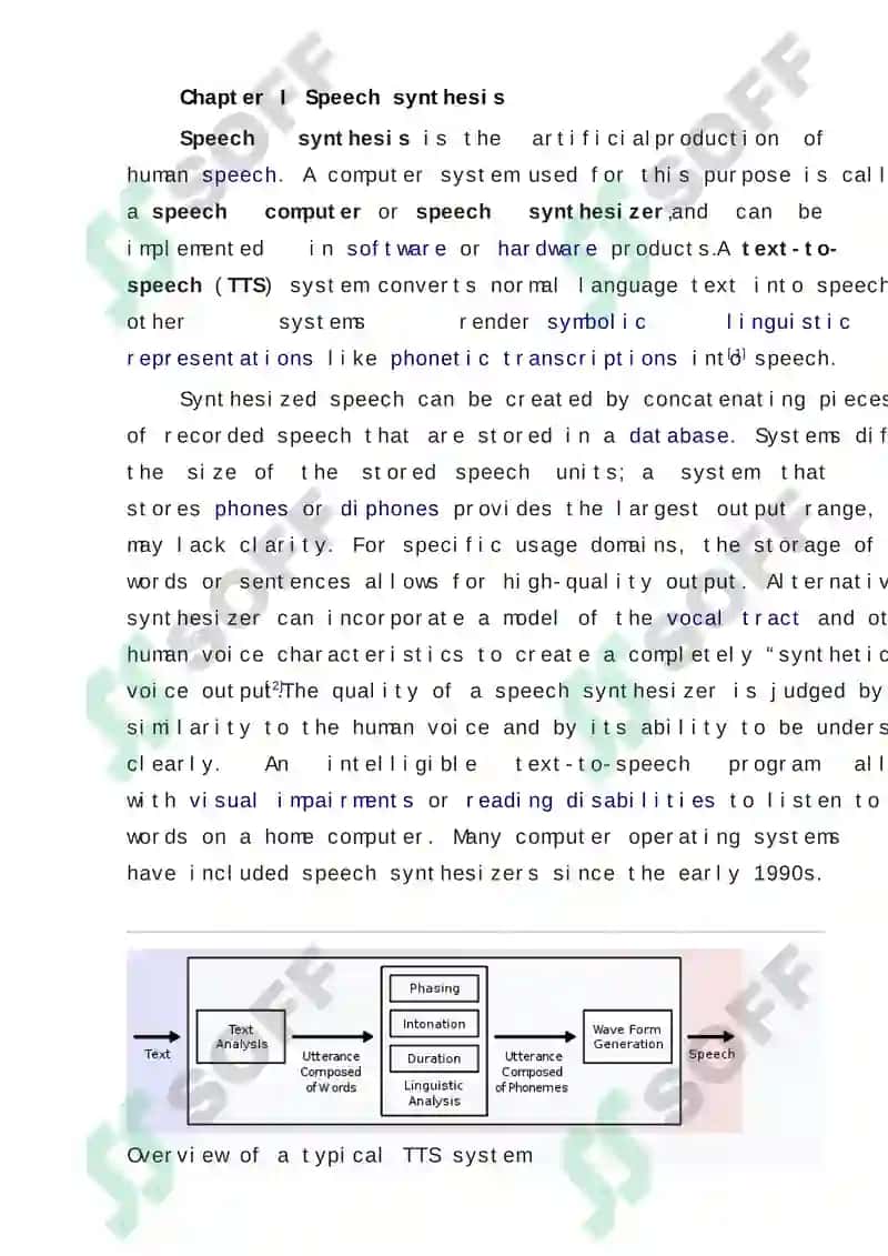 Speech synthesis 2