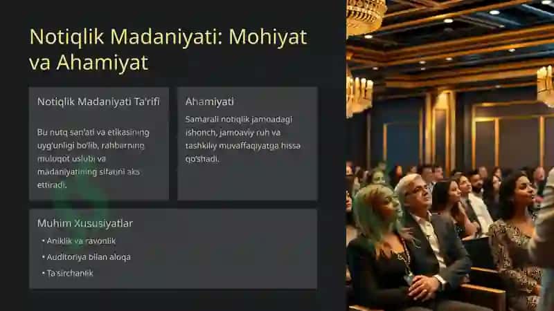 Rahbarning Notiqlik Madaniyatini Shakllantirish Yoʻllari 2