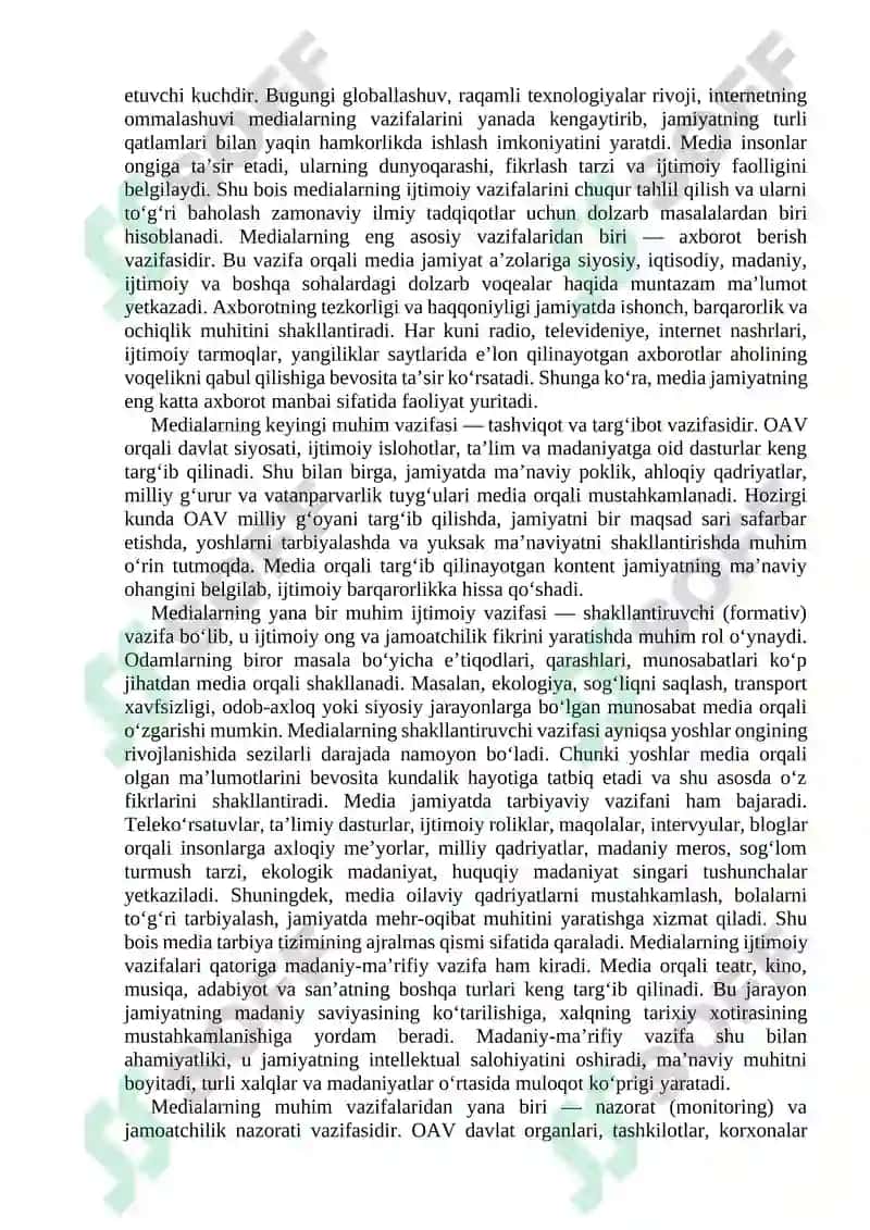 MEDIALARNING IJTIMOIY MAZMUNI 2