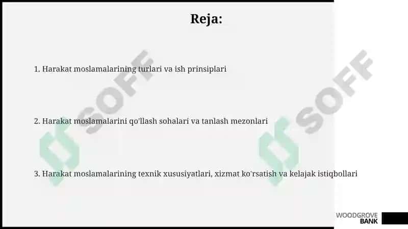 Harakat qurilmalari 2