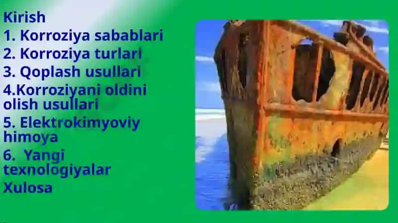 METALLAR KORROZIYASIGA QARSHI KURASHISH USULLARI 2