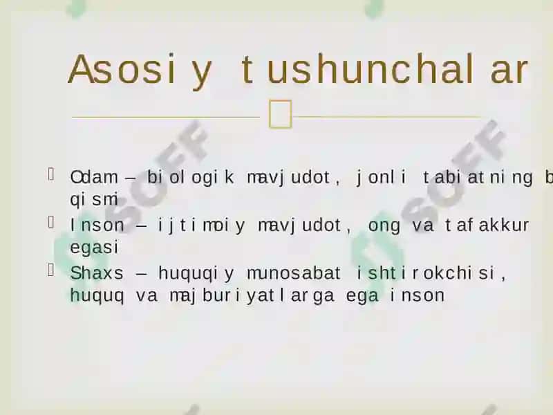 Shaxs tushunchasi 2