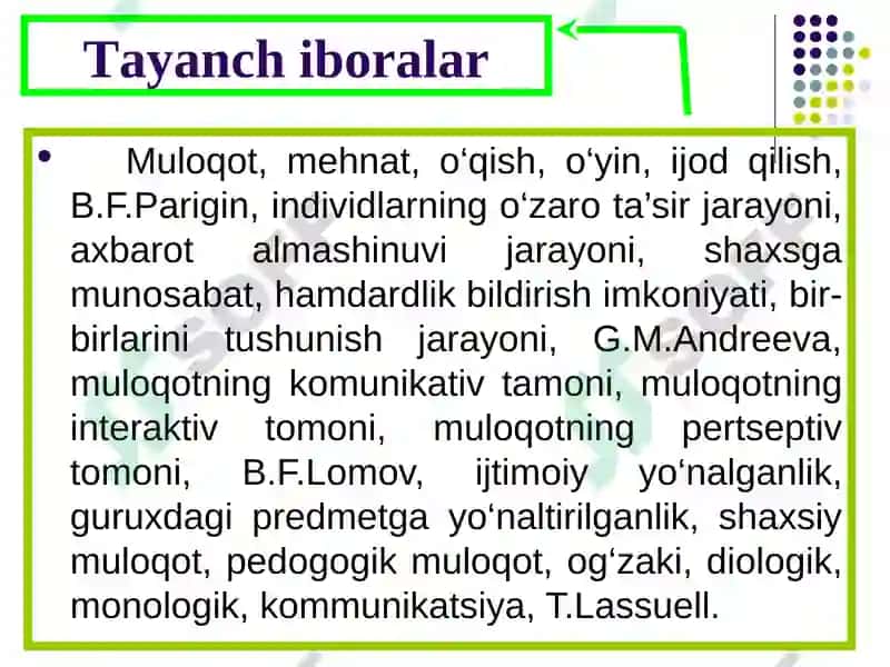 MUOMALANI TOMONLARI. MULОQAT 2