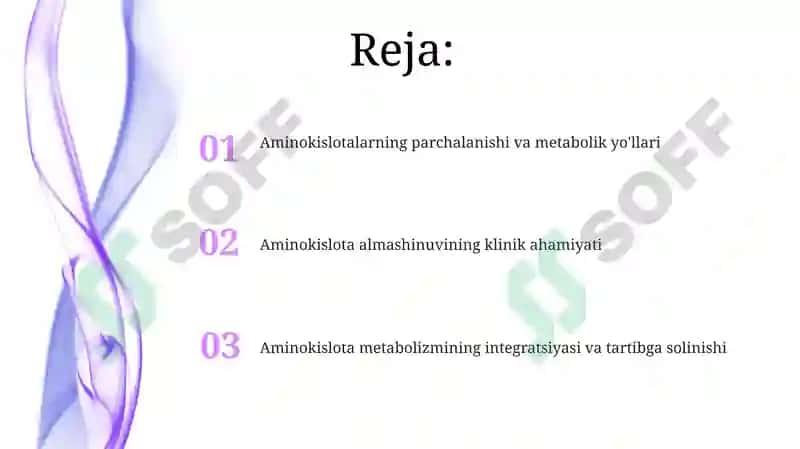 Alohida aminokislotalar almashinuvi 2