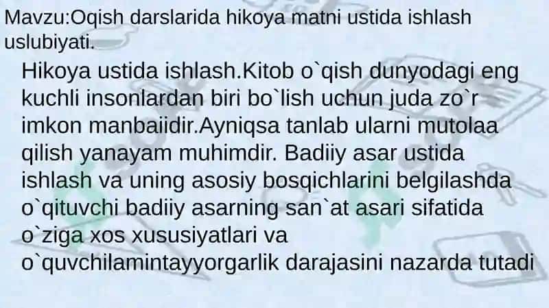 Oqish darslaridaqaytahikoyalashturlaridanfoydalanish 2