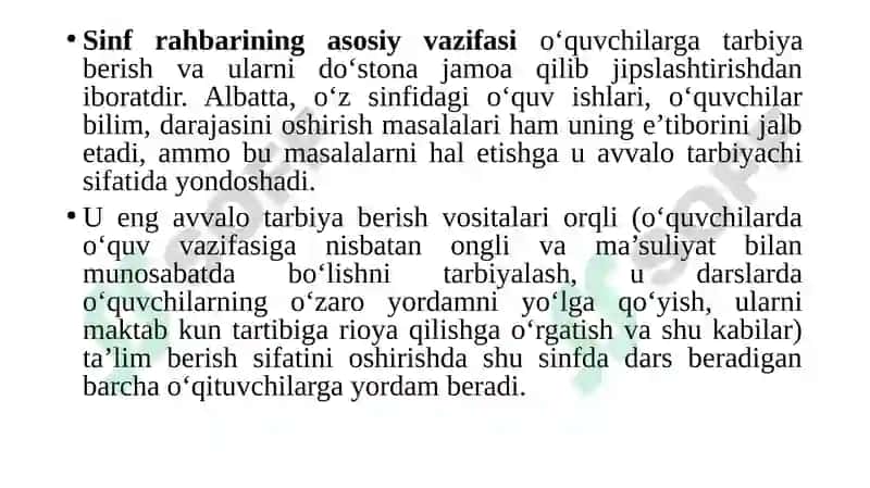 UOTMda sinf rahbari faoliyati 2