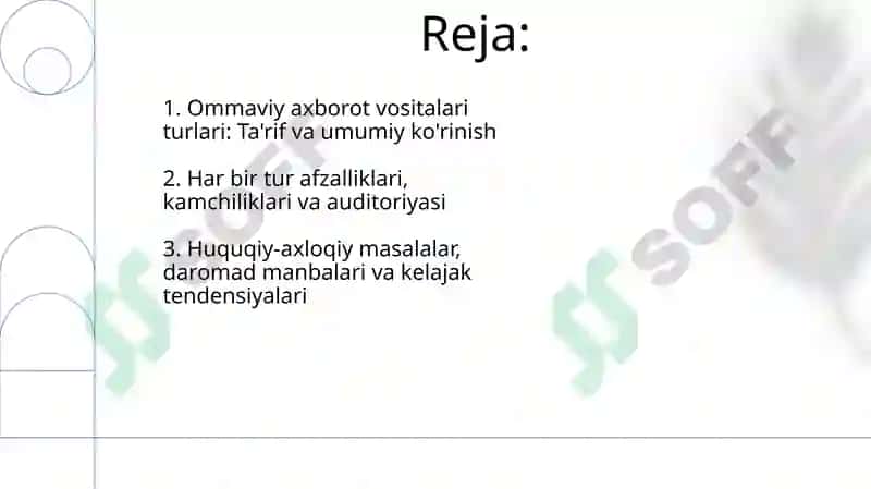 Ommaviy axborot vositalari turlari 2