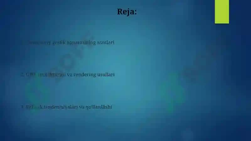 Grafikaning zamonaviy qurulmavositalari 2