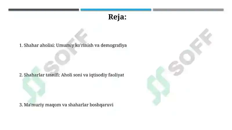 Shaharlar tasnifi 2