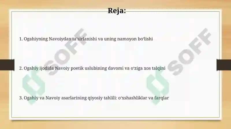 Ogahiy ijodida Navoiyan'analari 2